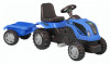 Tractor cu pedale si remorca Micromax MMX Albastru- resigilat (crapat intr-o parte, deasupra rotii)