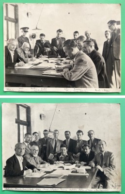 Bucuresti Hipodrom Baneasa 1942 pariori curse cai - lot doua foto format mare foto