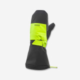 Mănuși impermeabile călduroase schi - 550 Negru-Galben Fluo Copii, Wedze