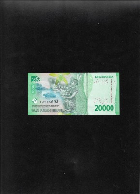 Indonesia Indonezia 20000 20.000 rupiah rupii 2022 seria195693 unc foto