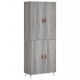 Cumpara ieftin Dulap inalt, gri sonoma, 69,5x34x180 cm, lemn compozit