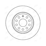 Disc frana Jurid 562258JC, parte montare : punte spate