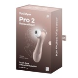 Satisfyer Pro 2 Air Pulse Stimulator Clitoris, Silicon, Reincarcabil, Rezistent la Apa, 11 Functii