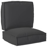 VidaXL Set de perne pentru palet 2 pcs Negru 50 x 50 x 12 cm