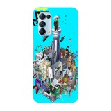 Husa compatibila cu Oppo A55, Viceversa, model Mob Psycho 100 Anime, Silicon, TPU, Transparent, Carcasa