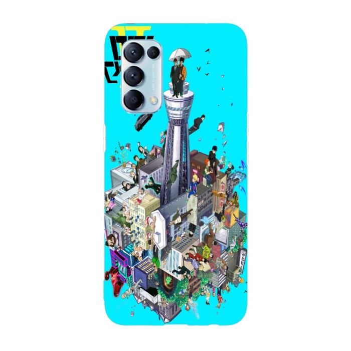 Husa compatibila cu Oppo A55, Viceversa, model Mob Psycho 100 Anime, Silicon, TPU