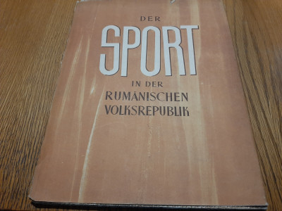 SPORT in der ROMANISCHEN VOLKSREPUBLIK - Verlag Korperkultur und Sport, 1953 foto