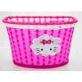 Cos biciclete copii HL-BS02-Kitty pentru roti 16", material plastic, culoare roz Cod:A647