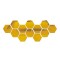 Set 12 stickere perete，BOMSTOM, Stil oglinda, Hexagon, 126x110x63 mm, Auriu