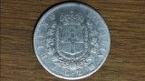 Italia - moneda colectie istorica argint 835 - 2 lire 1863 NBN - Victor Emmanuel II - f frumoasa !
