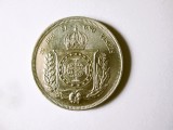 Rara! Brazilia 500 Reis 1861 aUNC argint.917 regele Pedro II,cel mai mic pret