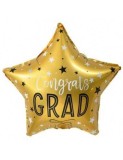 Balon folie stea absolvire Congrats GRAD 45x45 cm