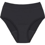 Snuggs Period Underwear Hugger: Extra Heavy Flow Black chiloți menstruali textili &icirc;n caz de menstruație puternică mărime S Black 1 buc