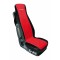 Husa scaun camion Elisa-2 poliester/imit. piele 1buc - Rosu/Negru Garage AutoRide