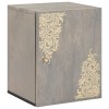 VidaXL Dulap de perete pentru baie cu depozitare Gri 38 x 33 x 48 cm 4018792