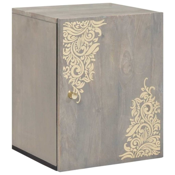 vidaXL Dulap de perete pentru baie cu depozitare Gri 38 x 33 x 48 cm 4018792