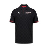 Porsche Motorsport tricou polo official Teamline Replica black 2025 - S