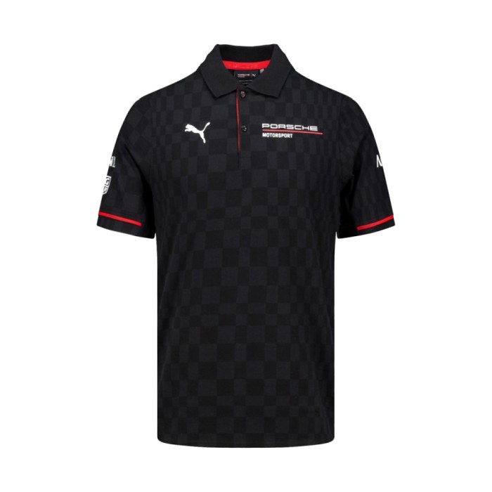 Porsche Motorsport tricou polo official Teamline Replica black 2025 - M