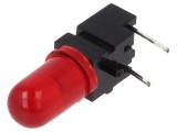 LED Roșu 5mm 20mA 60&deg; 4-10mcd