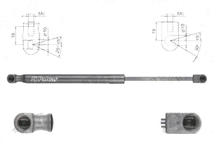 Amortizor capota spate, echilibror haion Bmw Seria 3 (F30), 01.2012-08.2016, model SEDAN, Seria 3 GT (F80 M3), 2014-08.2016 ; Lungime, Cursa, Forta: