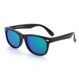Ochelari de soare pentru copii Techsuit D802, negru verde