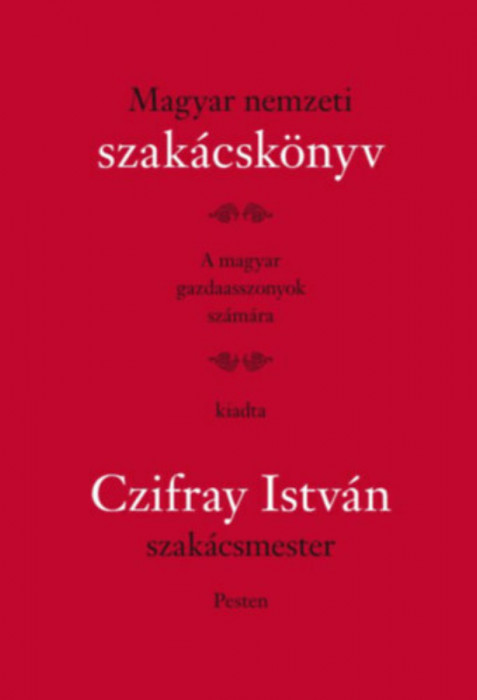 Magyar Nemzeti Szak&aacute;csk&ouml;nyv - A magyar gazdaasszonyok sz&aacute;m&aacute;ra - Czifray Istv&aacute;n