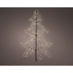 Decoratiune luminoasa Tree metal light-up, Lumineo, H200 cm, 420 LED-uri, lumina calda