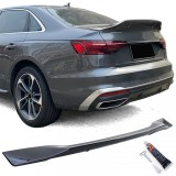 Spoiler spate Ducktail negru lucios, potrivit pentru Audi A4 8W 15-22 sedan Performance AutoTuning
