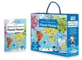 Cunoaste si exploreaza - Puzzle Planeta Pamant in limba Romana (205 piese) PlayLearn Toys, Sassi
