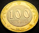 Cumpara ieftin Moneda exotica - bimetal 100 TENGE - KAZAHSTAN, anul 2007 * cod 4345