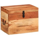 Cumpara ieftin Cutie de depozitare, 39x28x31 cm, lemn masiv de acacia