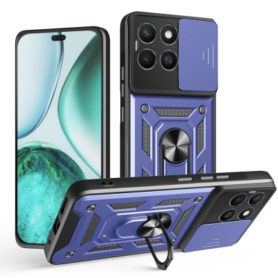 Husa Honor X8c protectie camera Techsuit CamShield Series, albastru foto