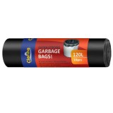 Saci menajeri Clarina 120L negri 10 buc/rola LDPE