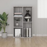Gossi biblioteca/servanta, gri sonoma, 50x25x80 cm, lemn prelucrat