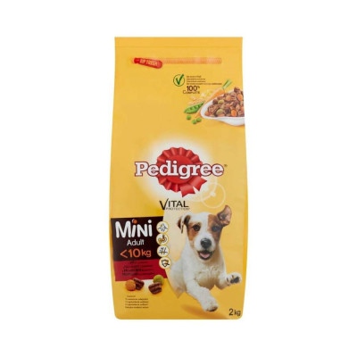 Hrana Uscata Caini Talie Mica Pedigree 2 Kg, cu Vita, Hrana Uscata Caini de Talie Mica, Pedigree Hrana Uscata pentru Caini de Talie Mica, Pedigree cu foto