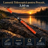 Lansetă Telescopică pentru Pescuit, 3,60 m