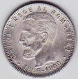 1 leu 1906 argint cu luciu de batere partial