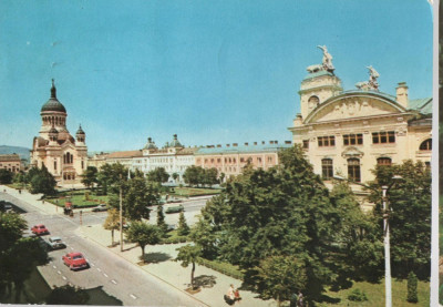 CPI B 11824 CARTE POSTALA - CLUJ-NAPOCA. PIATA VICTORIEI foto