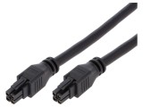Cablu Mega-Fit Mamă 4P 0,5m 15A PVC Aurit