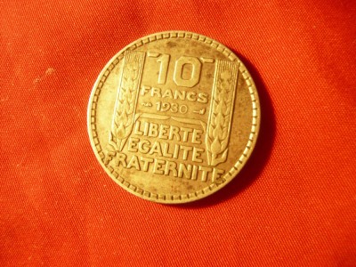 Moneda 10Fr.1930 Franta ,argint , cal. F.Buna foto