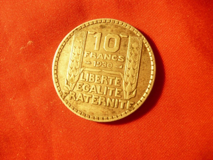 Moneda 10Fr.1930 Franta ,argint , cal. F.Buna