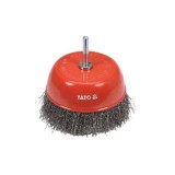 Perie cupa ax 100mm sarma inox Yato YT-47511