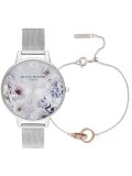 Cumpara ieftin Ceas Dama, Olivia Burton, Sunlight Florals OBGSET145, Set cu Bratara - Marime universala