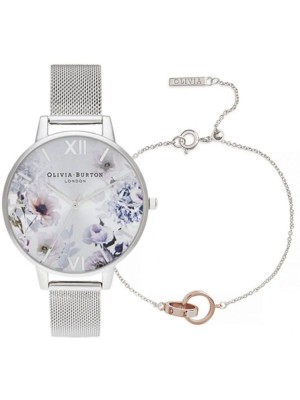 Ceas Dama, Olivia Burton, Sunlight Florals OBGSET145, Set cu Bratara - Marime universala foto