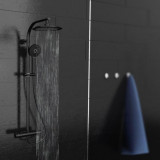 SCH&Uuml;TTE Set de duș deasupra capului MADURA FRESH negru mat