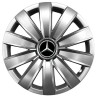 Capace Roti 16 inch Mercedes, Set 4 Buc, ABS, Gri/Negru, Cod 421