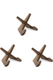 Suport decorativ pentru farfurii &ndash; 12 cm, 3 bucăți, suport pentru farfurii, suport pentru farfurii din lemn, suport pentru cărți, ramă foto de masă, m