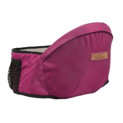 Cyrax Port-Bebe Ergonomic Ajustabil cu Scaun, 3 Pozitii, Bumbac Respirabil, pentru Copii 0-3 Ani, 20 kg Maxim, 25 x 22 x 18 cm, Rosu foto