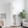 Gossi dulap inalt, alb, 34,5x34x180 cm, lemn prelucrat