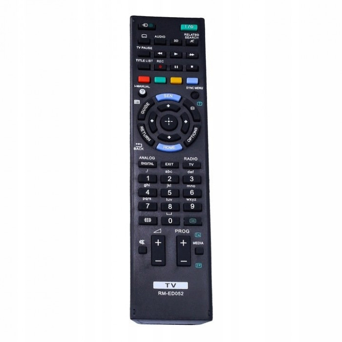 Telecomanda TV, Sony, Sony Bravia RM-ED001, RM-ED011, RM-ED017, RM-ED018, RM-ED022, Negru